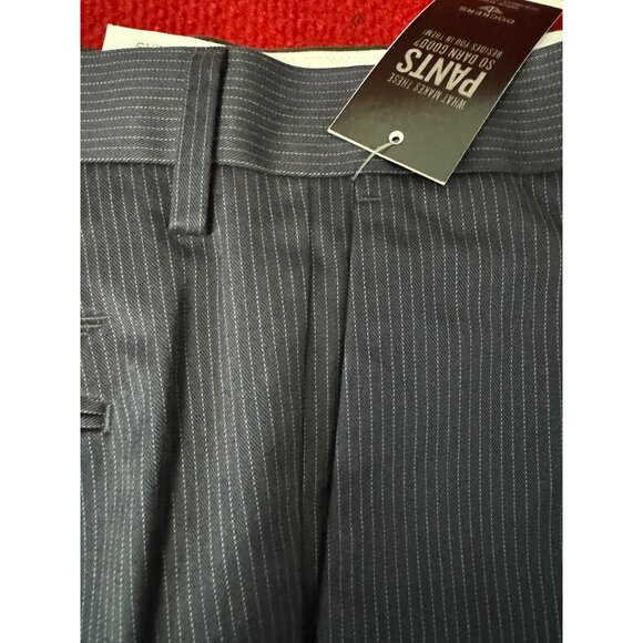 Dockers Men's Never-Iron Essential Navy blue Khaki Pants Straight Fit D2 Flat Fr - Picture 7 of 9